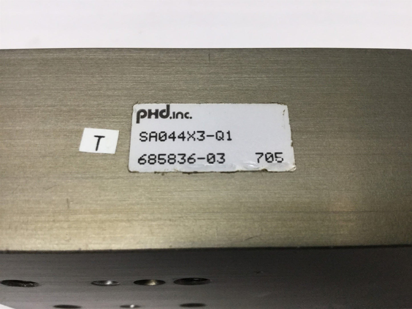 Used PHD SA044X3-Q1 Pneumatic Slide 20mm Bore, 75mm Adjustable Travel Stroke, 150psi