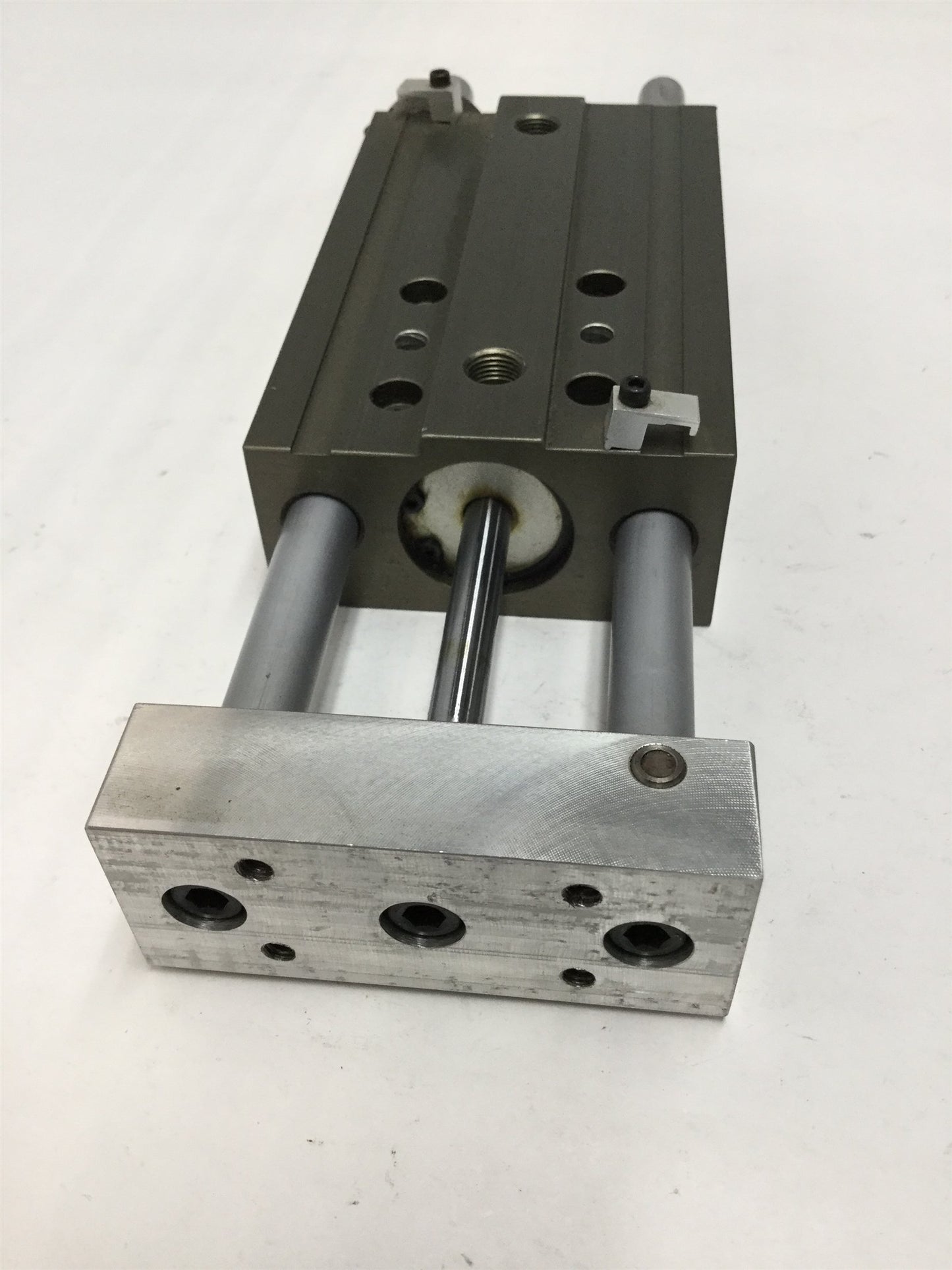 Used PHD SA044X3-Q1 Pneumatic Slide 20mm Bore, 75mm Adjustable Travel Stroke, 150psi
