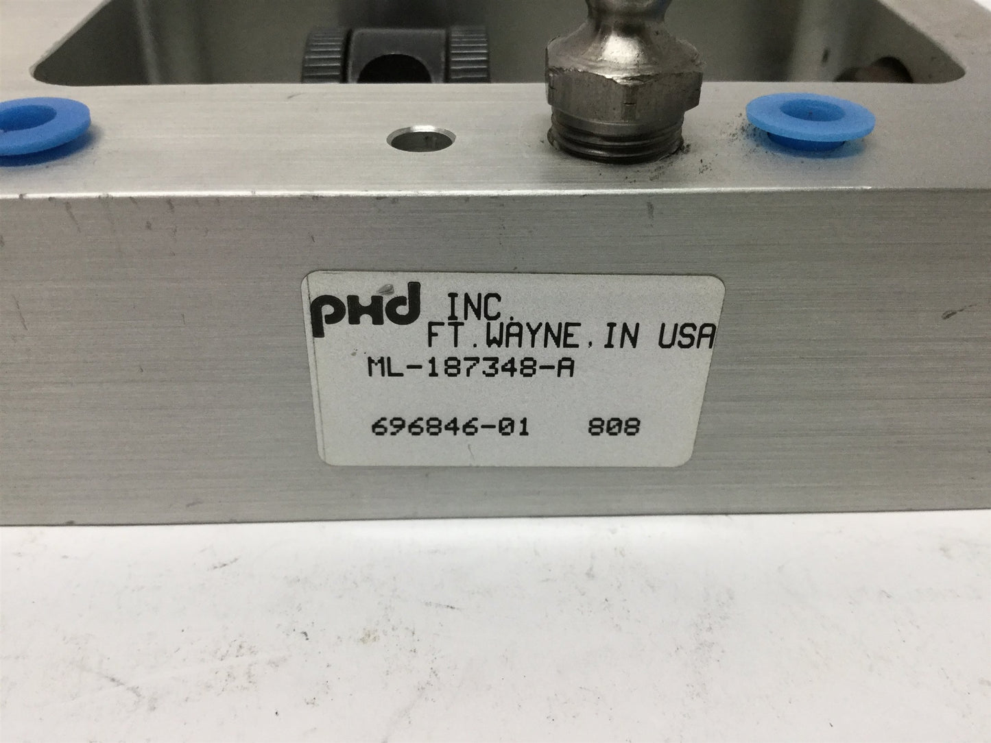 New – Open box PHD ML-187348-A Adjustable Linear Cylinder Slide Thruster Stroke: 1", 1/8 NPT