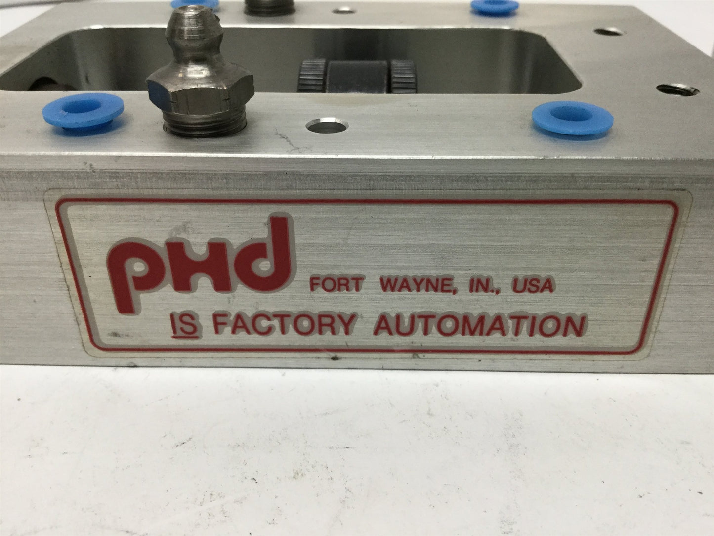 New – Open box PHD ML-187348-A Adjustable Linear Cylinder Slide Thruster Stroke: 1", 1/8 NPT