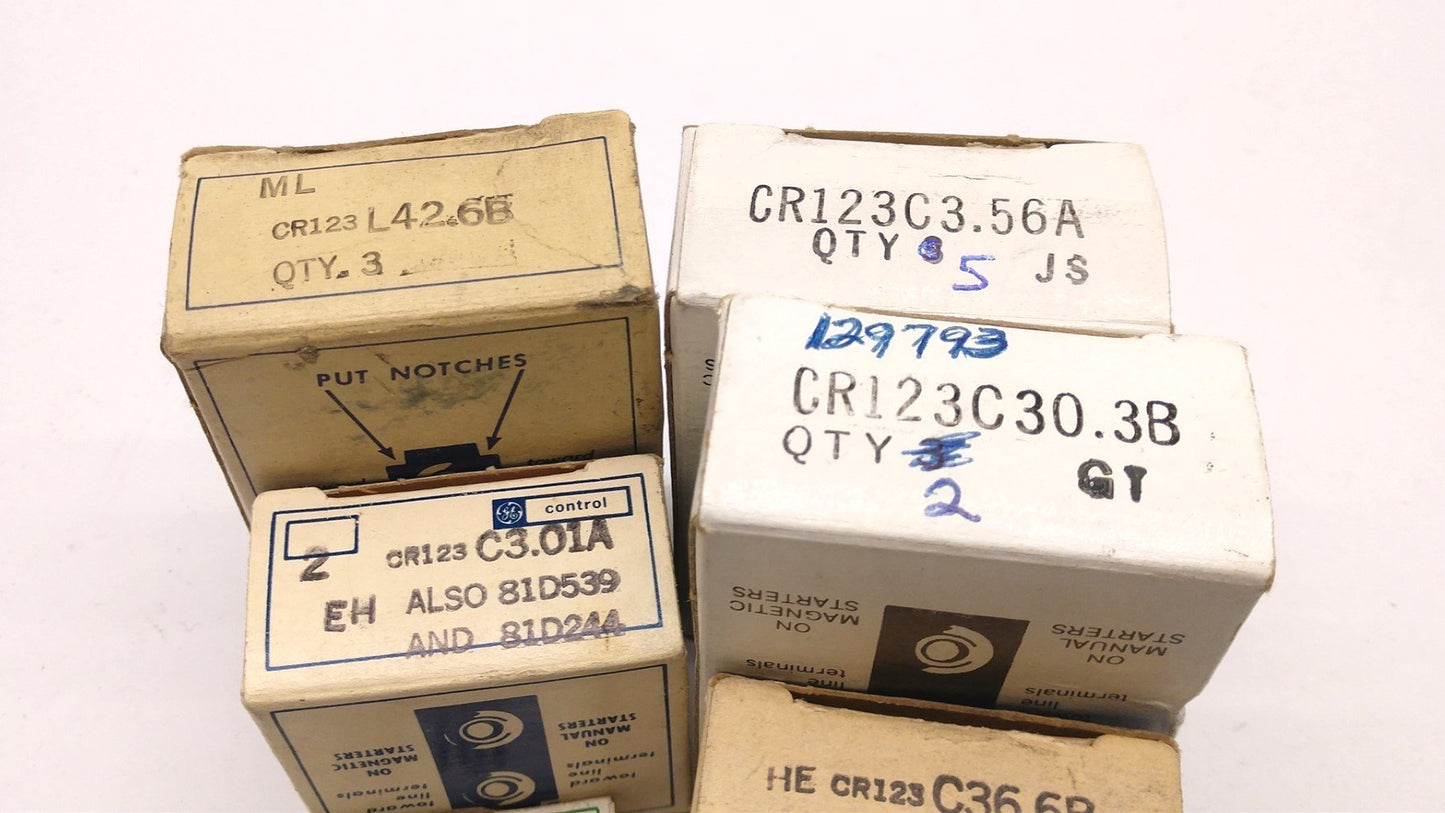 Used Lot of 8 Boxes of General Electric Miscellaneous Heater Elements See Pictures