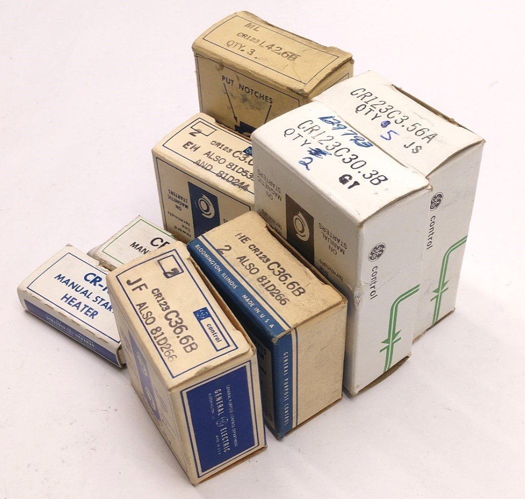 Used Lot of 8 Boxes of General Electric Miscellaneous Heater Elements See Pictures