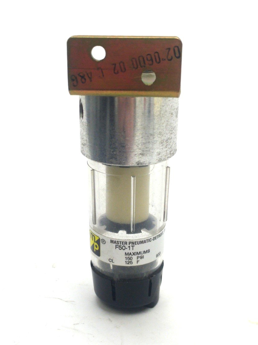Used Master Pneumatic F50-1TR Polycarbonate Filter Bowl, 150PSI, 125℉, 1/8"NPT