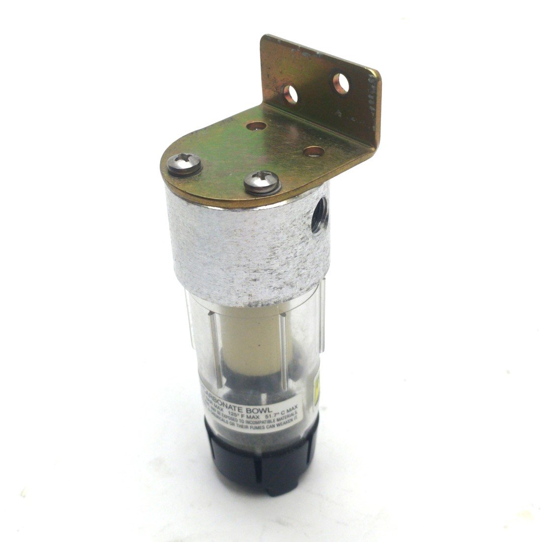 Used Master Pneumatic F50-1TR Polycarbonate Filter Bowl, 150PSI, 125℉, 1/8"NPT