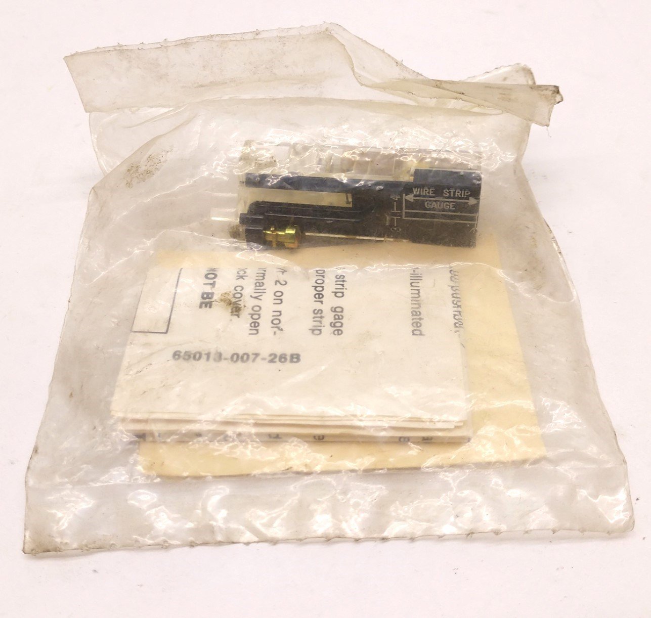 Used Lot of 3 New In Bag Square D Class 9001 Type LB-21 NO Contact Blocks