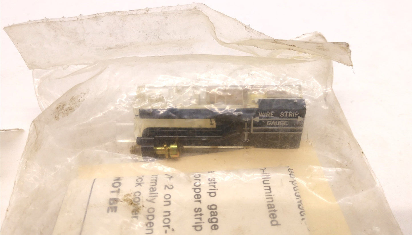 Used Lot of 3 New In Bag Square D Class 9001 Type LB-21 NO Contact Blocks