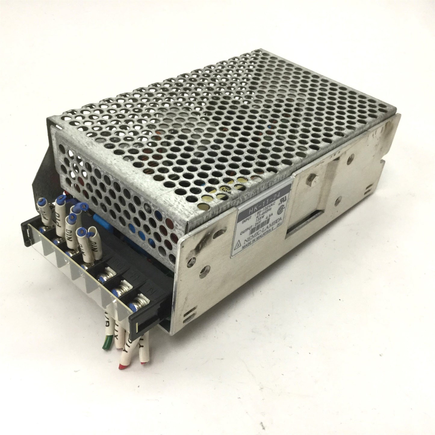 Used Nemic-Lambda HK-11-24 Power Supply, Input: 85-132VAC 47-440Hz, Output: 24V 4.5A