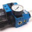 Used Festo 14329 MFHE-3-1/4 Solenoid Valve With LFR-1/4-S-B Filter Fittings: 1/4" NPT