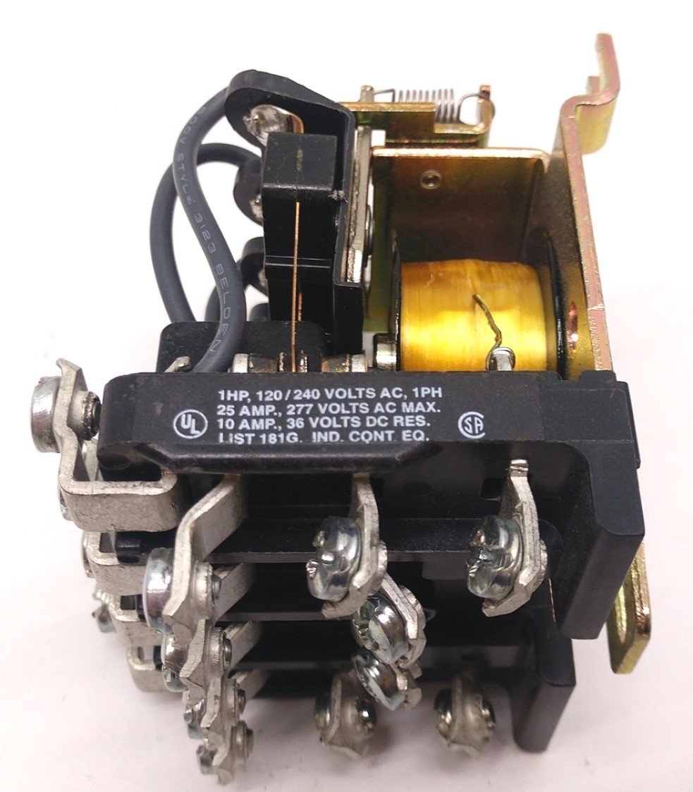 Used Lot of 2 Potter & Brumfield PM-17DY-24 Relay 10A 30VDC or 25A 277VAC 24VDC Coil
