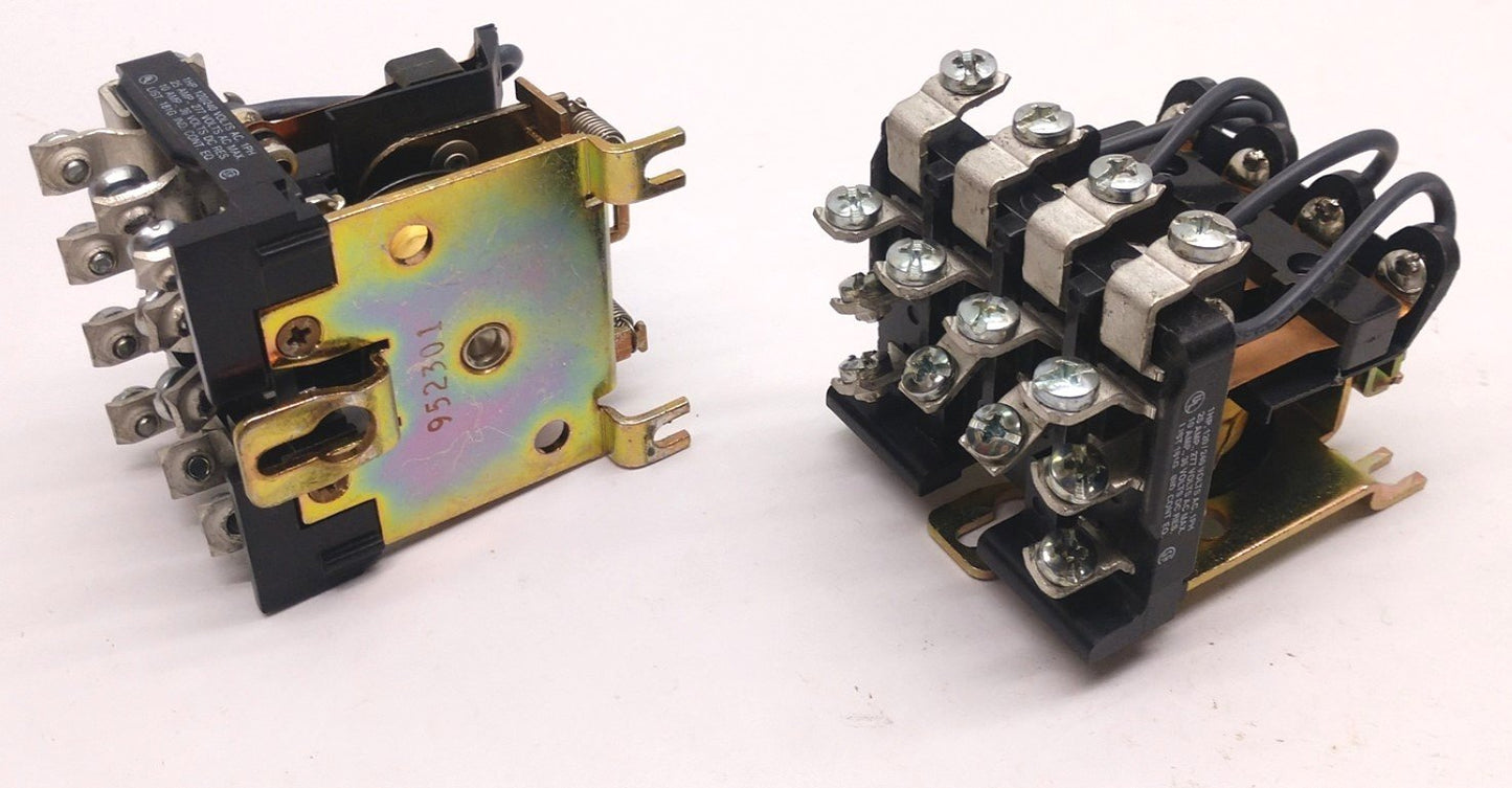 Used Lot of 2 Potter & Brumfield PM-17DY-24 Relay 10A 30VDC or 25A 277VAC 24VDC Coil