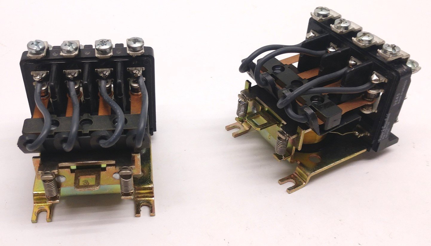 Used Lot of 2 Potter & Brumfield PM-17DY-24 Relay 10A 30VDC or 25A 277VAC 24VDC Coil