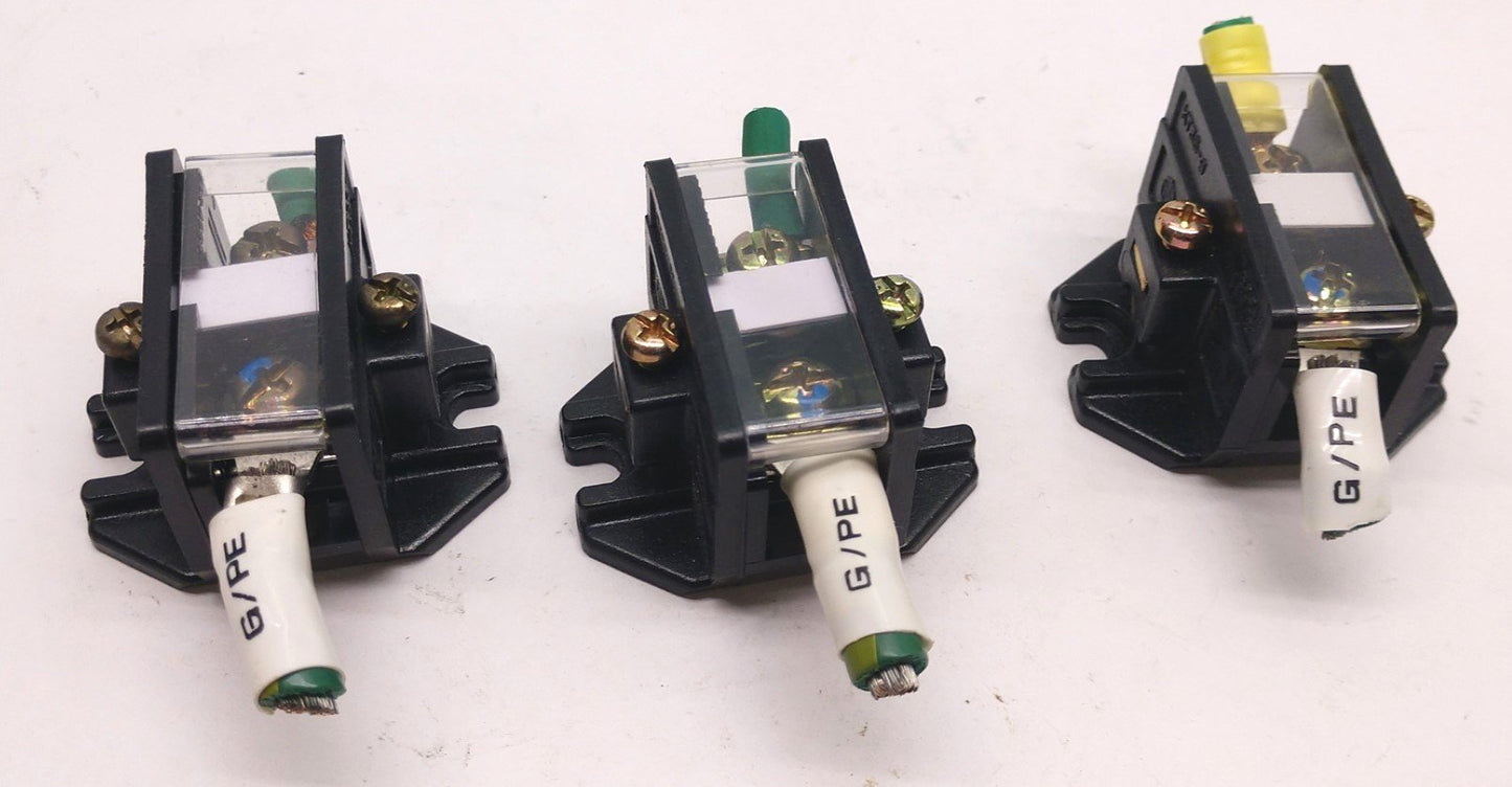 Used Lot of 3 Toho Yoshida KT35-G Distribution Blocks, 600V Max