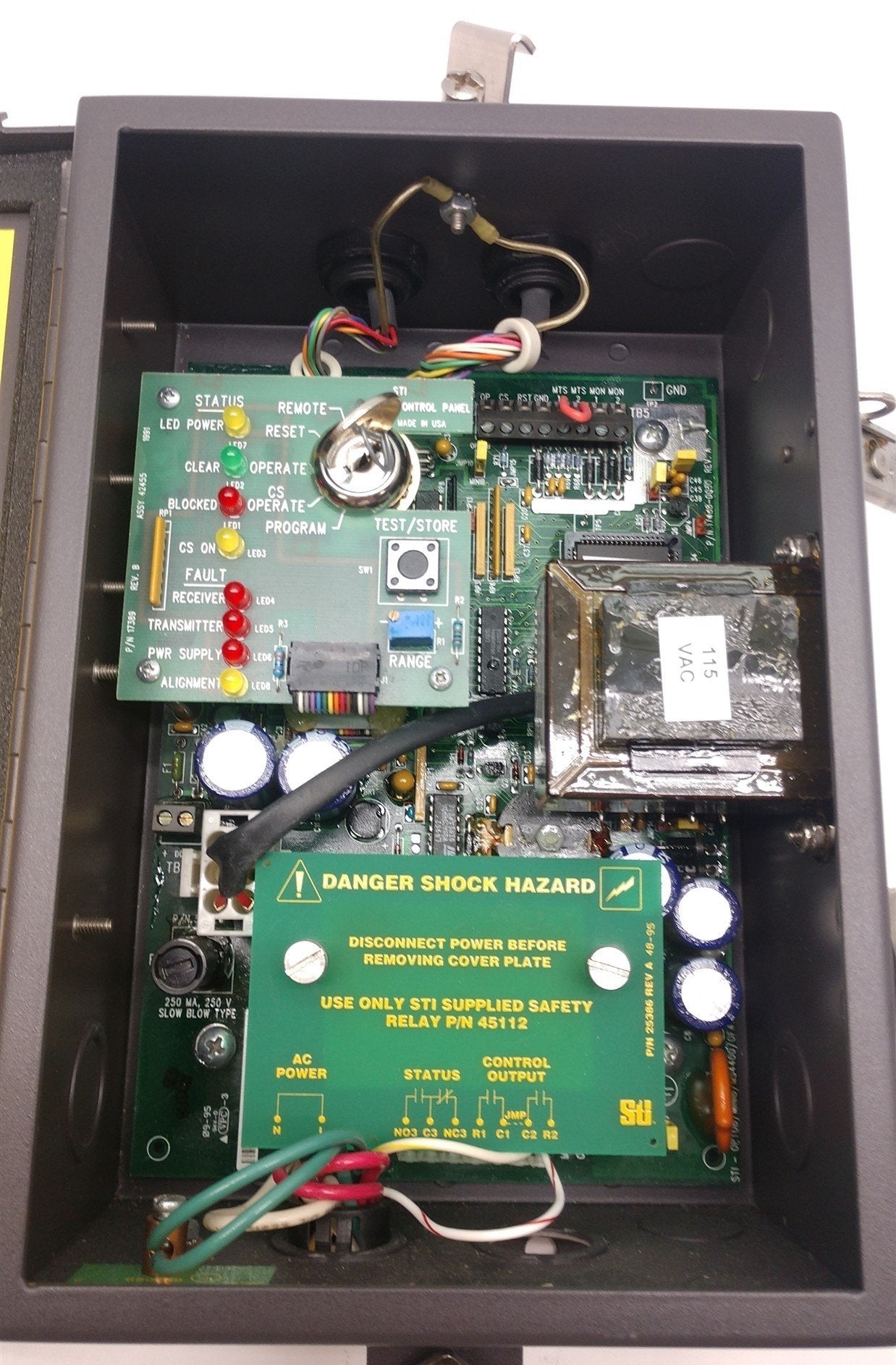 Used STI MiniSafe-B 43268-0200 MS4300B-2 Series 20" Light Curtain Controller