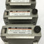 Used Lot of 3 SMC NZFA200-T02 Vacuum Filters 1/4NPT, -100 to 0 kPa *Missing Element*