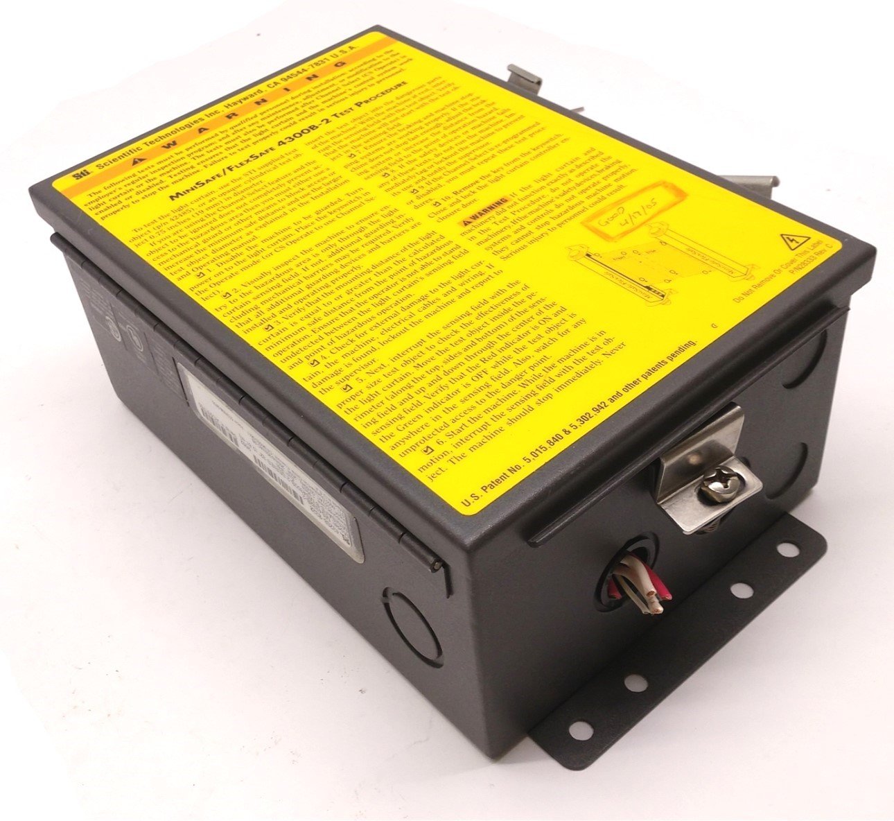 Used STI MiniSafe-B/FlexSafe 4300B 43268-0320 MS4332B-2 32" Light Curtain Controller