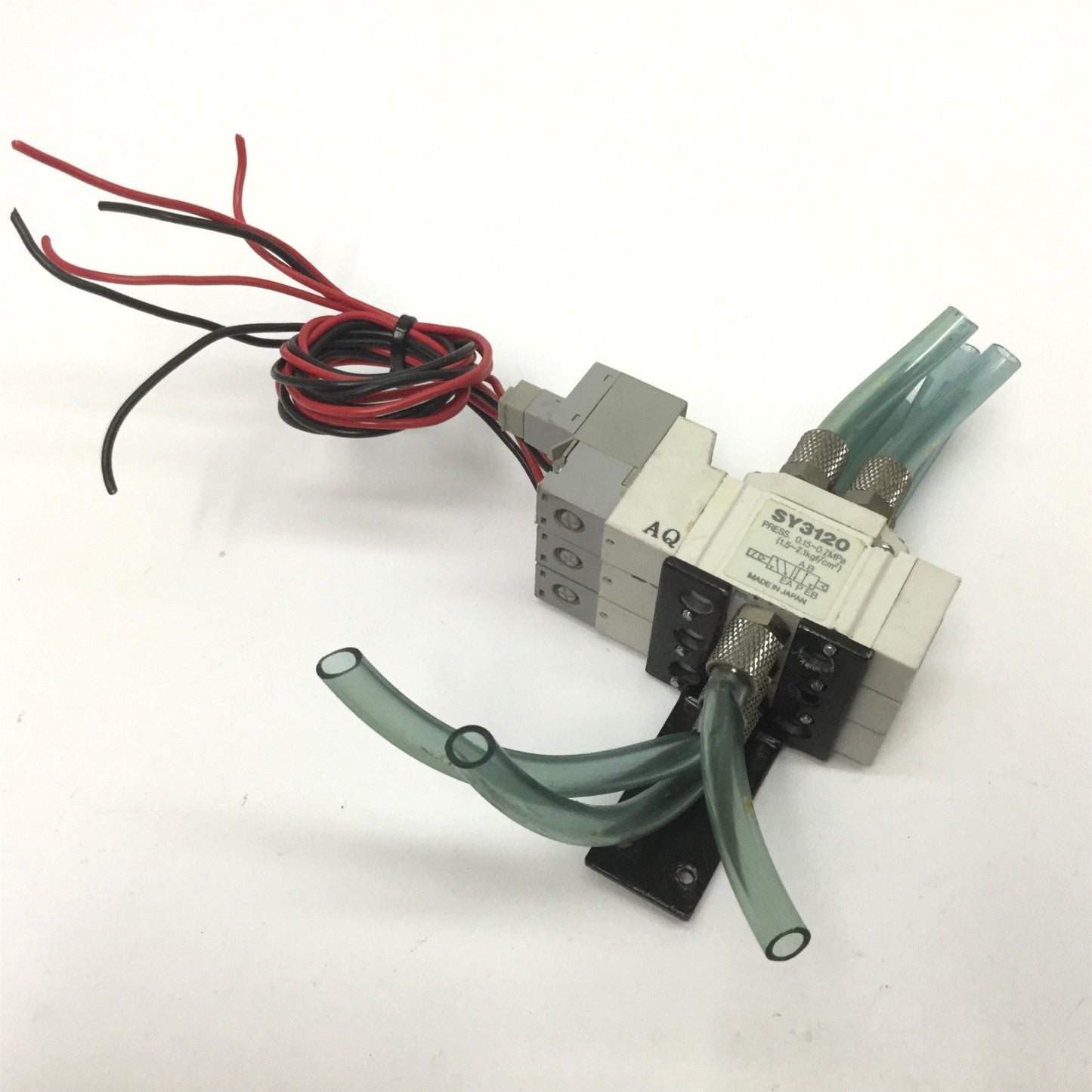 Used Lot of 3 SMC SY3120 Solenoid Valves, 2-Position 5-Port, Pressure: 0.15-0.7MPa