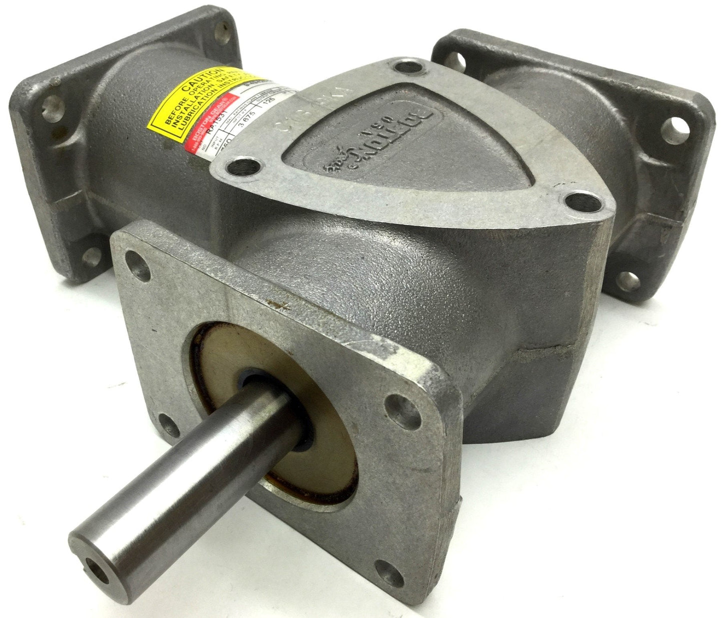 Used Boston Gear RA1531 Spiral Bevel Gear Right-90, Ratio: 1:1 In: 3.675HP 1750 RPM