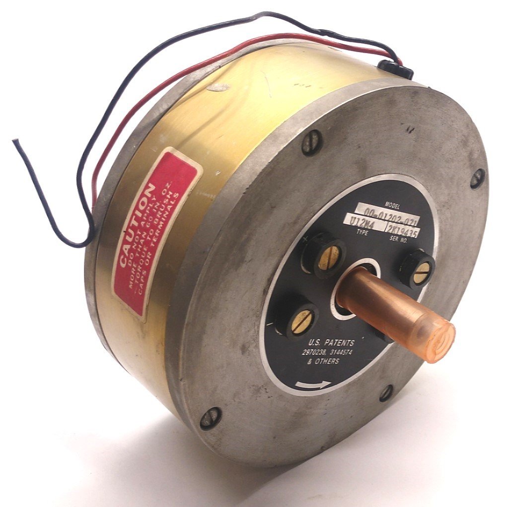 Used PMI Motors Kollmorgen 00-01202-071 Servo Disc DC Motor 0.5" Diameter Shaft