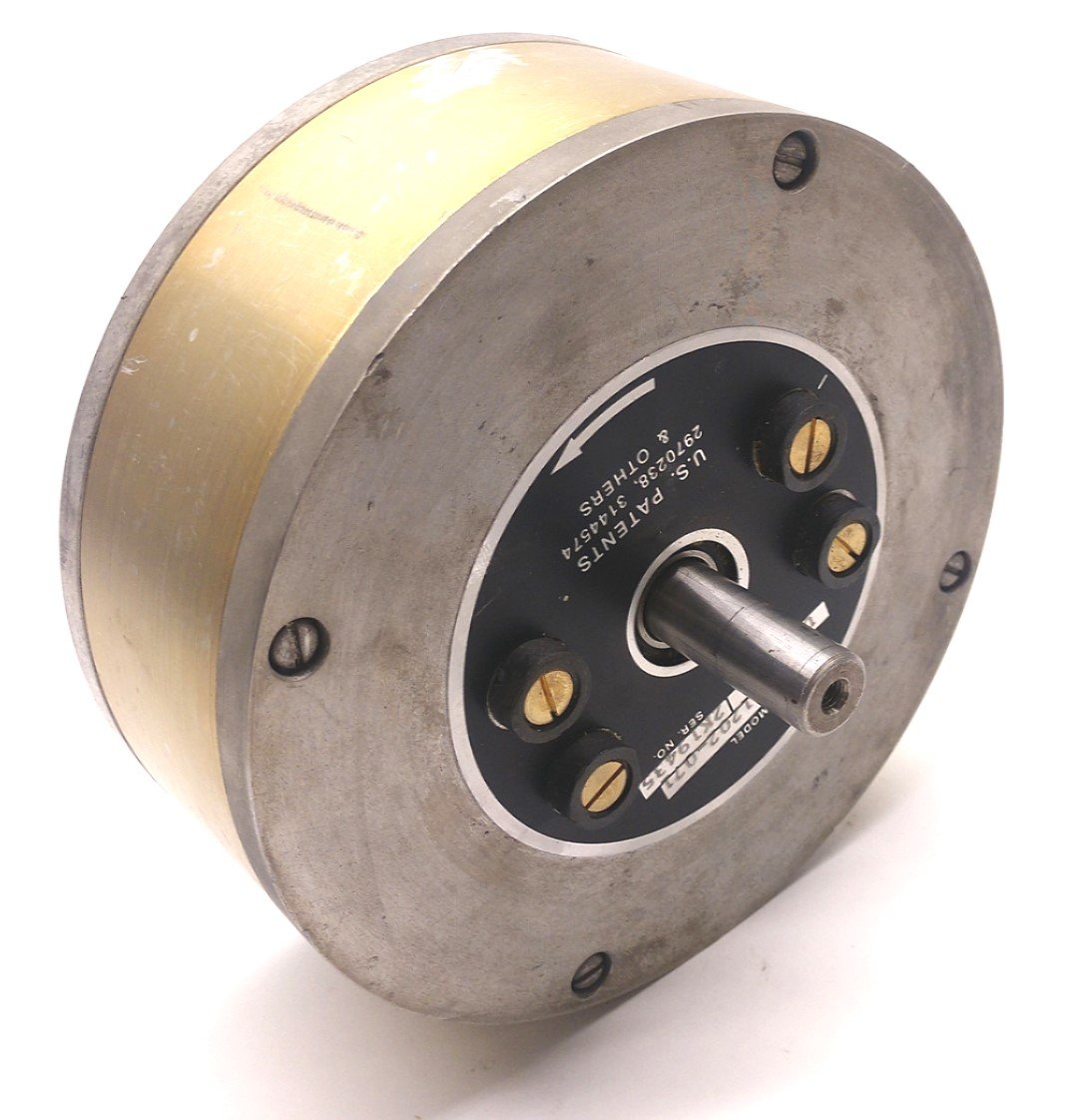 Used PMI Motors Kollmorgen 00-01202-071 Servo Disc DC Motor 0.5" Diameter Shaft