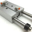 Used Guided Cylinder, Travel: 1.9", Bore~ 0.9", Fittings: 1/8" One Touch Fittings