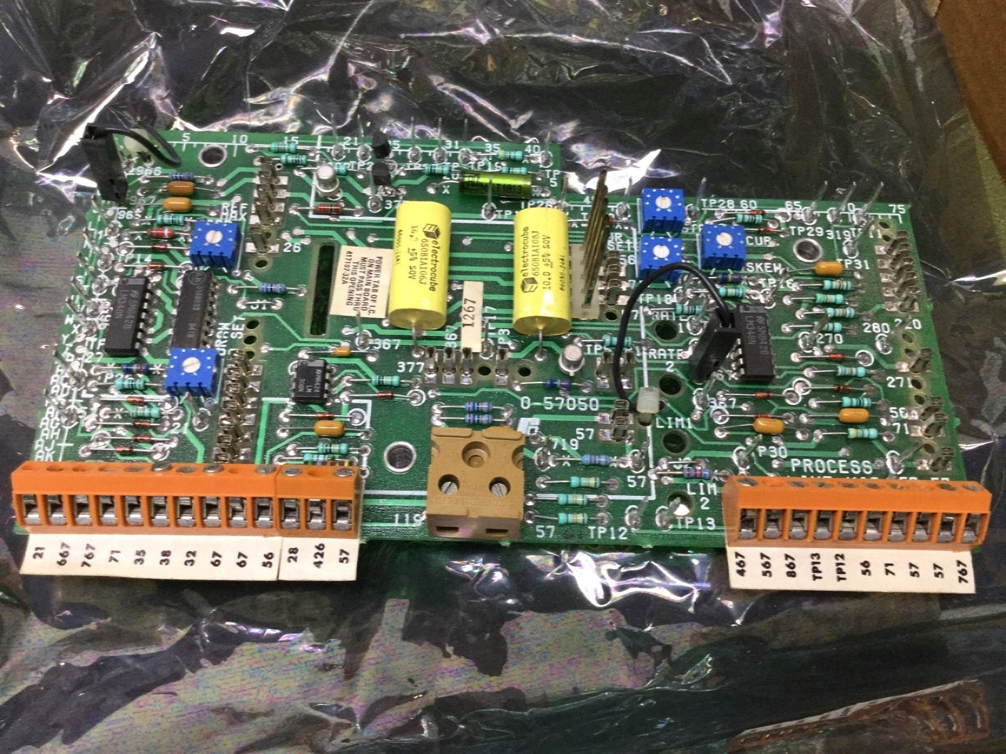 Used Reliance Electric 0-57050 DC Drive Process Line Kit Printed Circuit Board