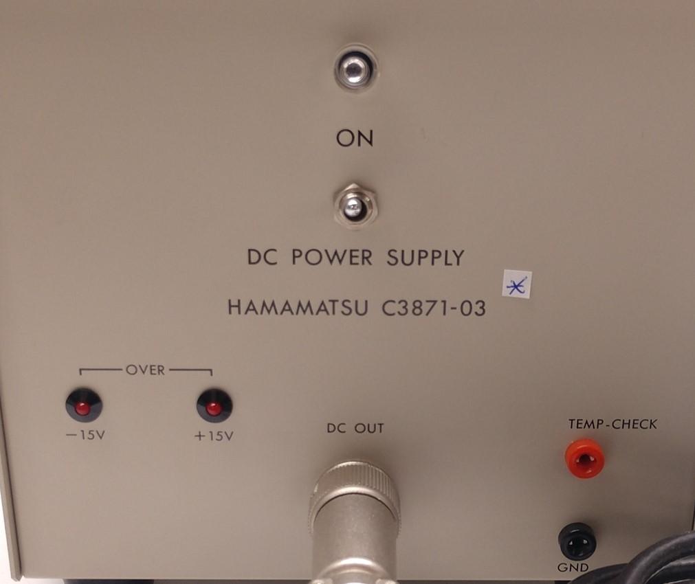 Used Hamamatsu C3871-03 DC Power Supply, Voltage In: 115VAC, Out: 15V