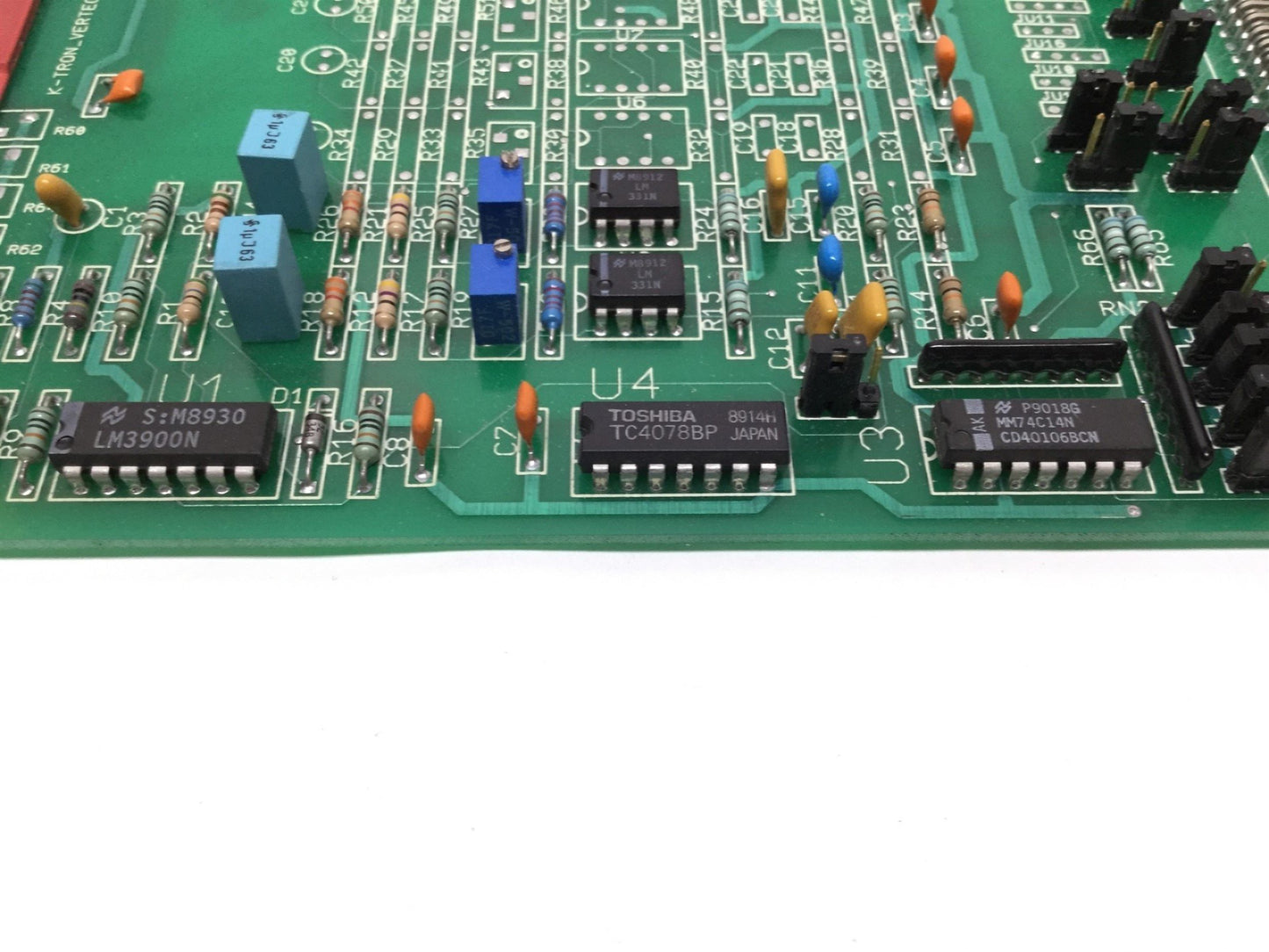 Used K-Tron Vertech 9191-30508 Feeder Regulator Control Circuit Board 9184-30500