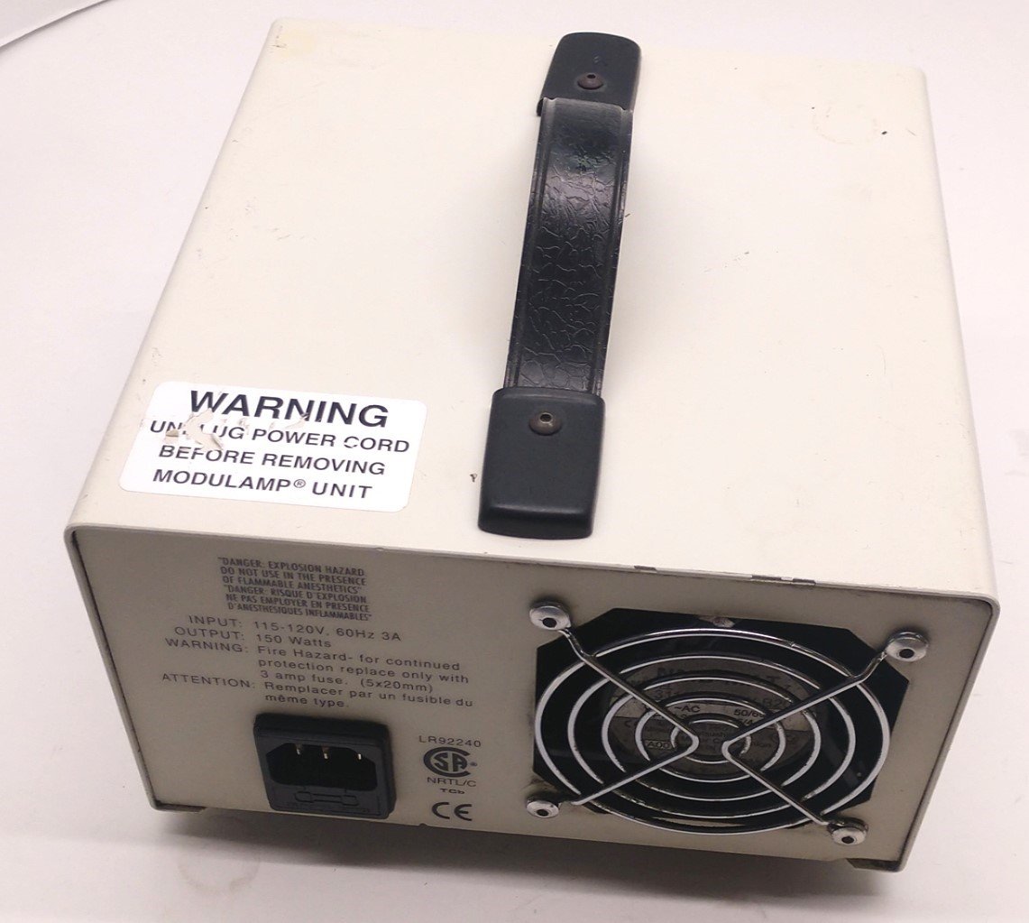 Used Leeds 20500./14 Fiber Optic Light Source Illuminator EKE Lamp, ID: 18mm