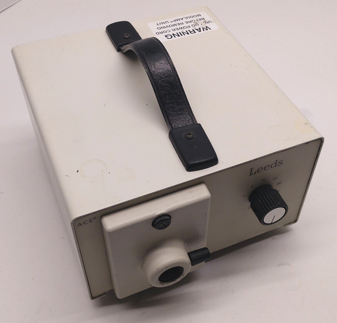 Used Leeds 20500./14 Fiber Optic Light Source Illuminator EKE Lamp, ID: 18mm