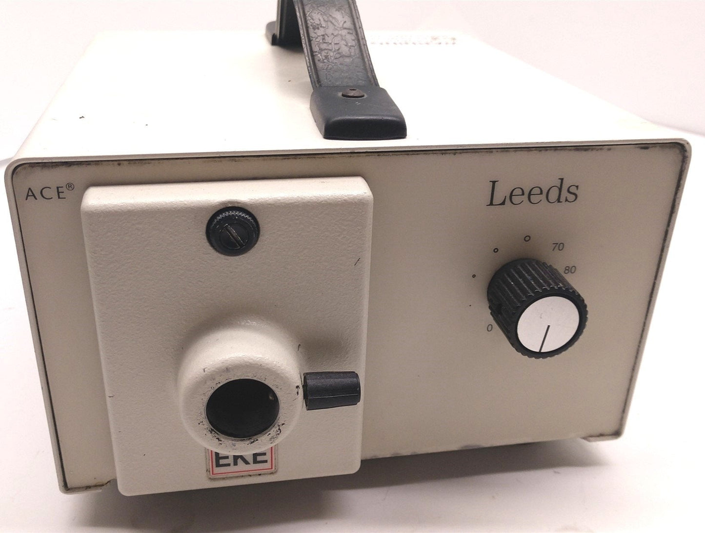 Used Leeds 20500./14 Fiber Optic Light Source Illuminator EKE Lamp, ID: 18mm