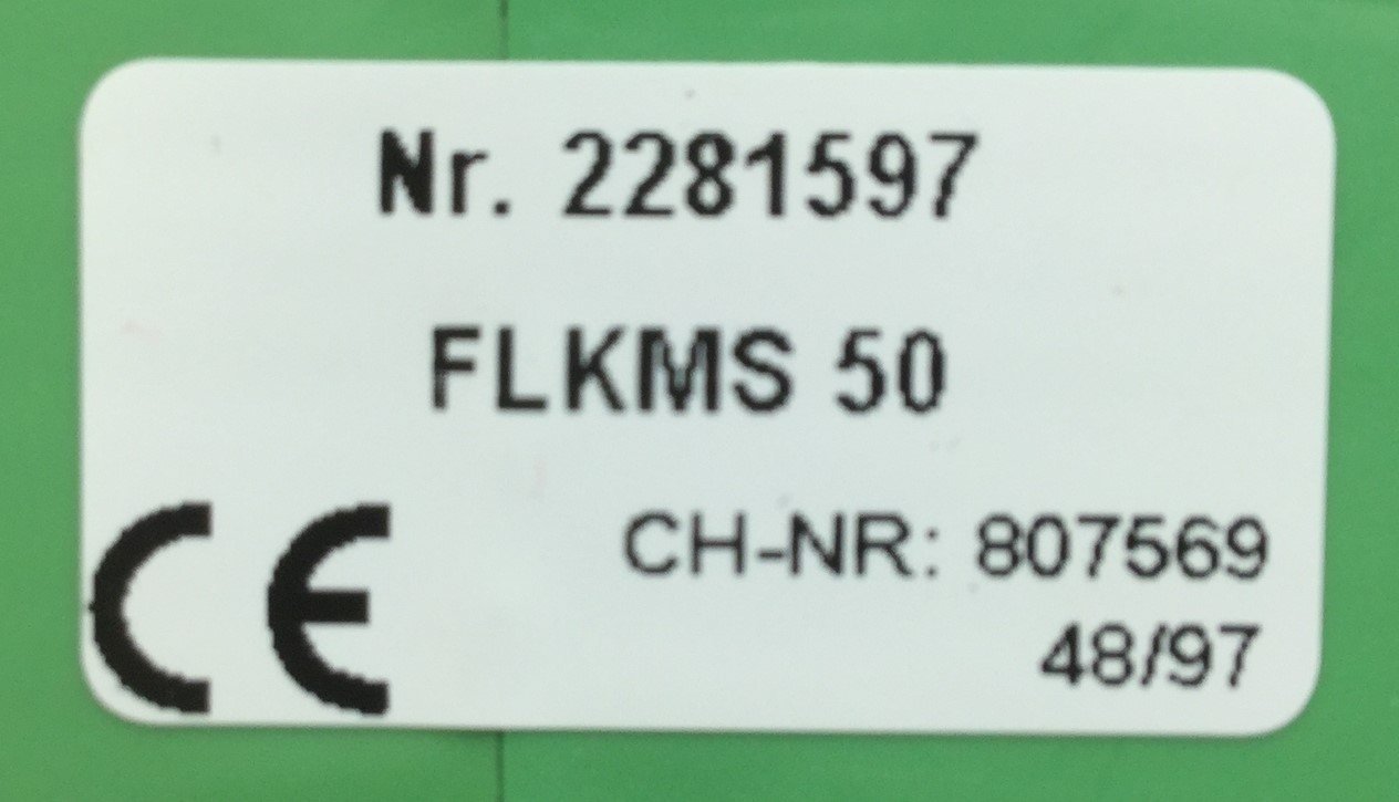 Used Phoenix Contact FLKMS 50 Varioface Breakout Interface Module w/Ribbon Cable