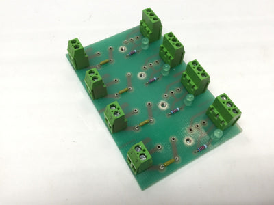 Used Altech AD90009 1.814 Relay Module Board Base Backplane, 4-Unit, 5-Pin I/O