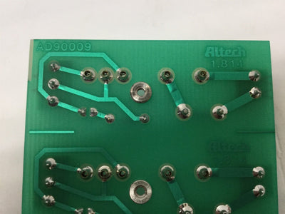 Used Altech AD90009 1.814 Relay Module Board Base Backplane, 4-Unit, 5-Pin I/O