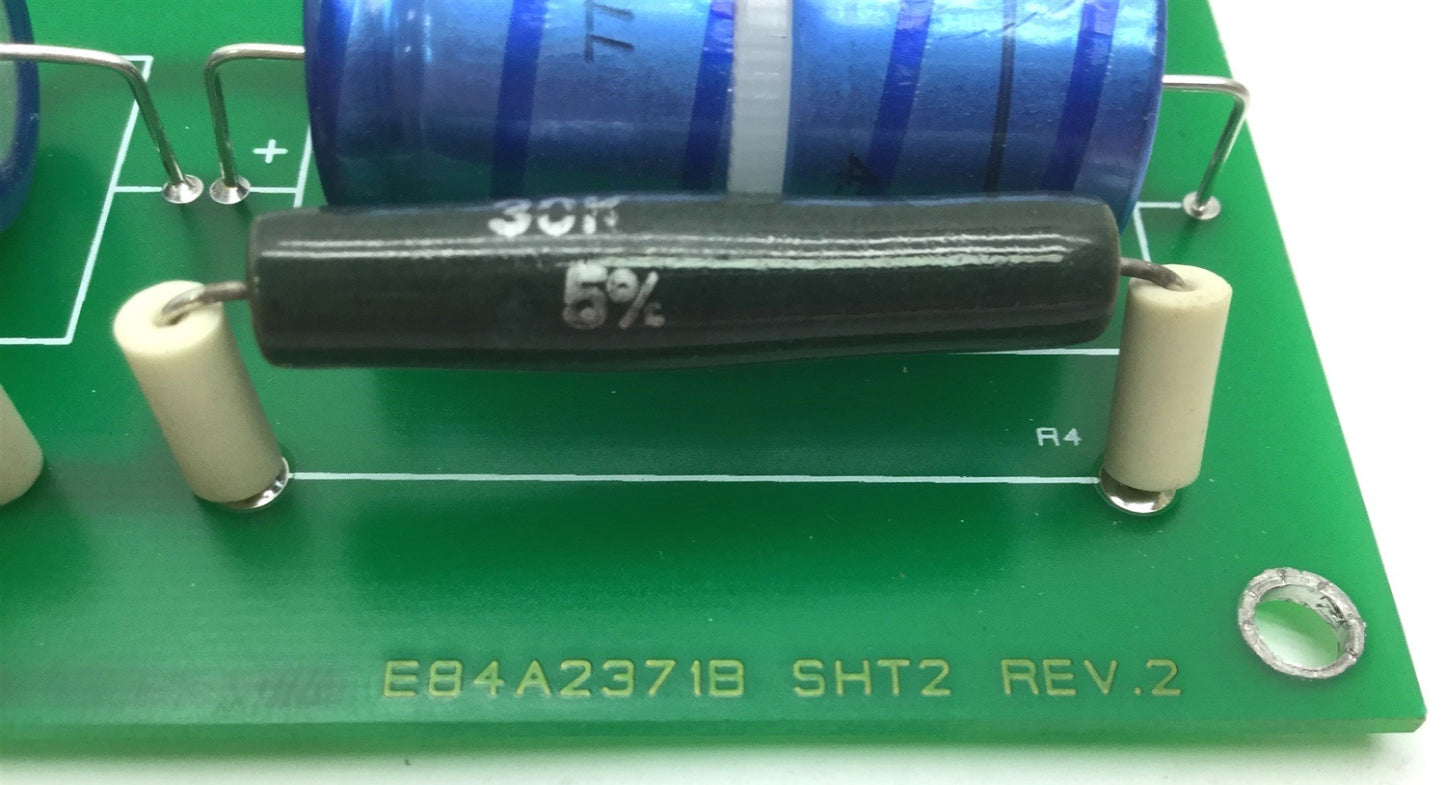 Used JK Lasers E84A2371B Rev 2 Simmer Supply Card, 3 Screw Terminal, 3 Caps 450V 47µF