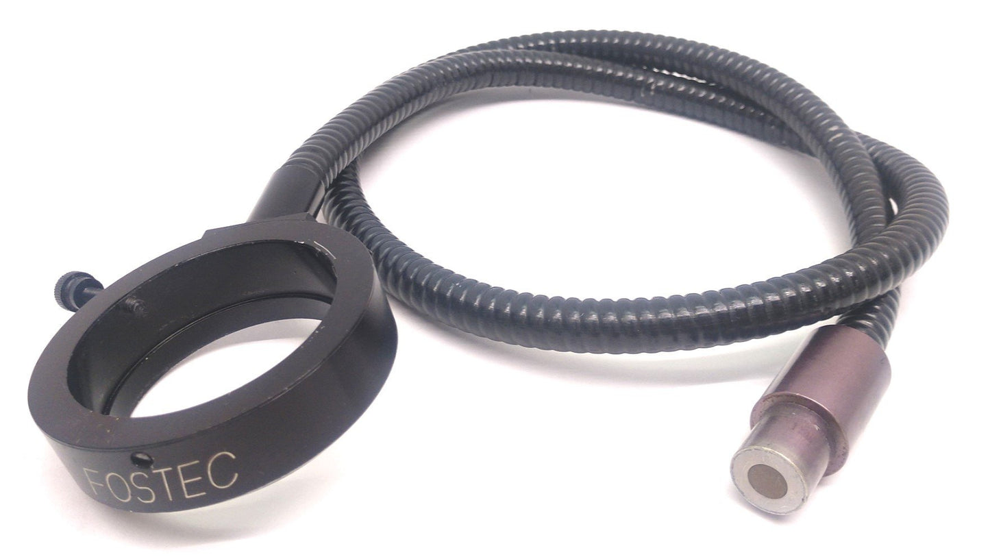 Used Fostec Fiber Optic Light ID 50mm Ring, 33" Length, 16mm Input, Missing Screws
