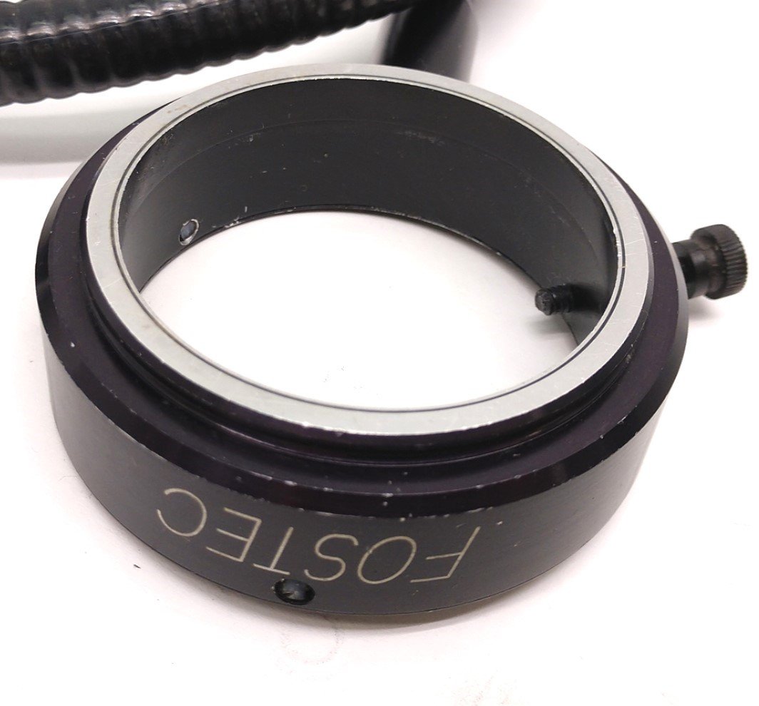 Used Fostec Fiber Optic Light ID 50mm Ring, 33" Length, 16mm Input, Missing Screws
