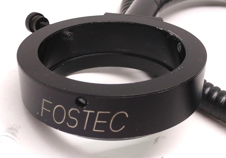 Used Fostec Fiber Optic Light ID 50mm Ring, 33" Length, 16mm Input, Missing Screws