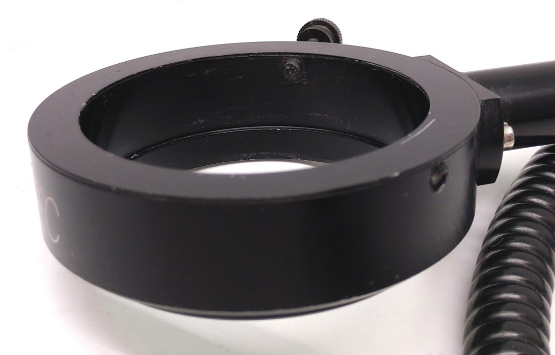 Used Fostec Fiber Optic Light ID 50mm Ring, 33" Length, 16mm Input, Missing Screws