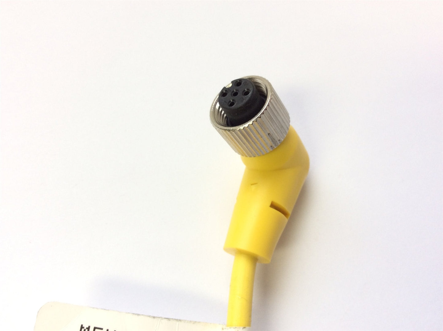 New – Open box Lot of 3 Mencom MDC-4FP-5M-R Cordset M12 to Flying Leads, Female 90° 300V, 15 FT