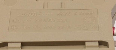 Used Conta-Clip RK2.5-4 & SL4 Screw Connection Terminal Blocks AWG Lot of 37