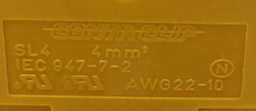 Used Conta-Clip RK2.5-4 & SL4 Screw Connection Terminal Blocks AWG Lot of 37