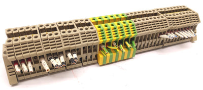 Used Conta-Clip RK2.5-4 & SL4 Screw Connection Terminal Blocks AWG Lot of 37