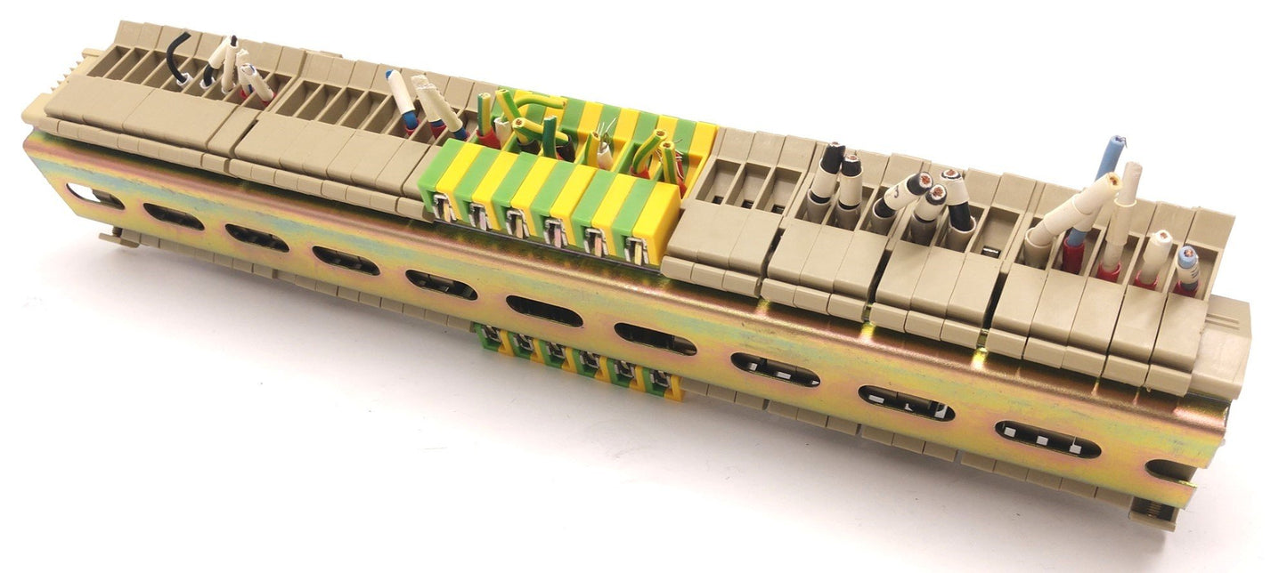 Used Conta-Clip RK2.5-4 & SL4 Screw Connection Terminal Blocks AWG Lot of 37