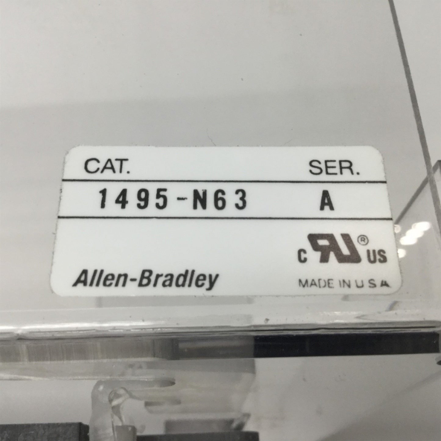 Used Allen Bradley 1495-N63 Disconnect Switch Fuse Cover 400A, w/ Door, Left-Hand
