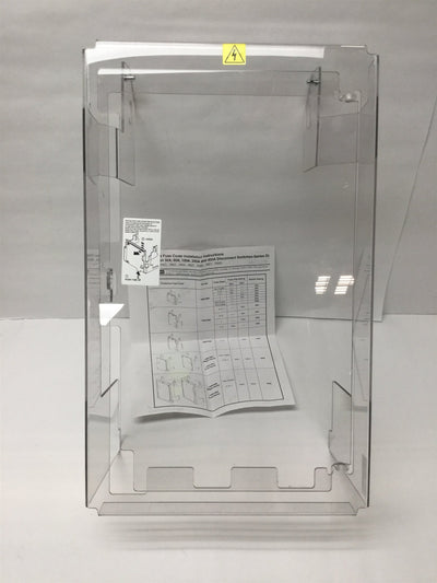 Used Allen Bradley 1495-N63 Disconnect Switch Fuse Cover 400A, w/ Door, Left-Hand