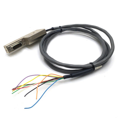Used Allen Bradley 2090-K6CK Kinetix 6000 I/O & Feedback Cable, 24-Pin D-Sub, 4' Long