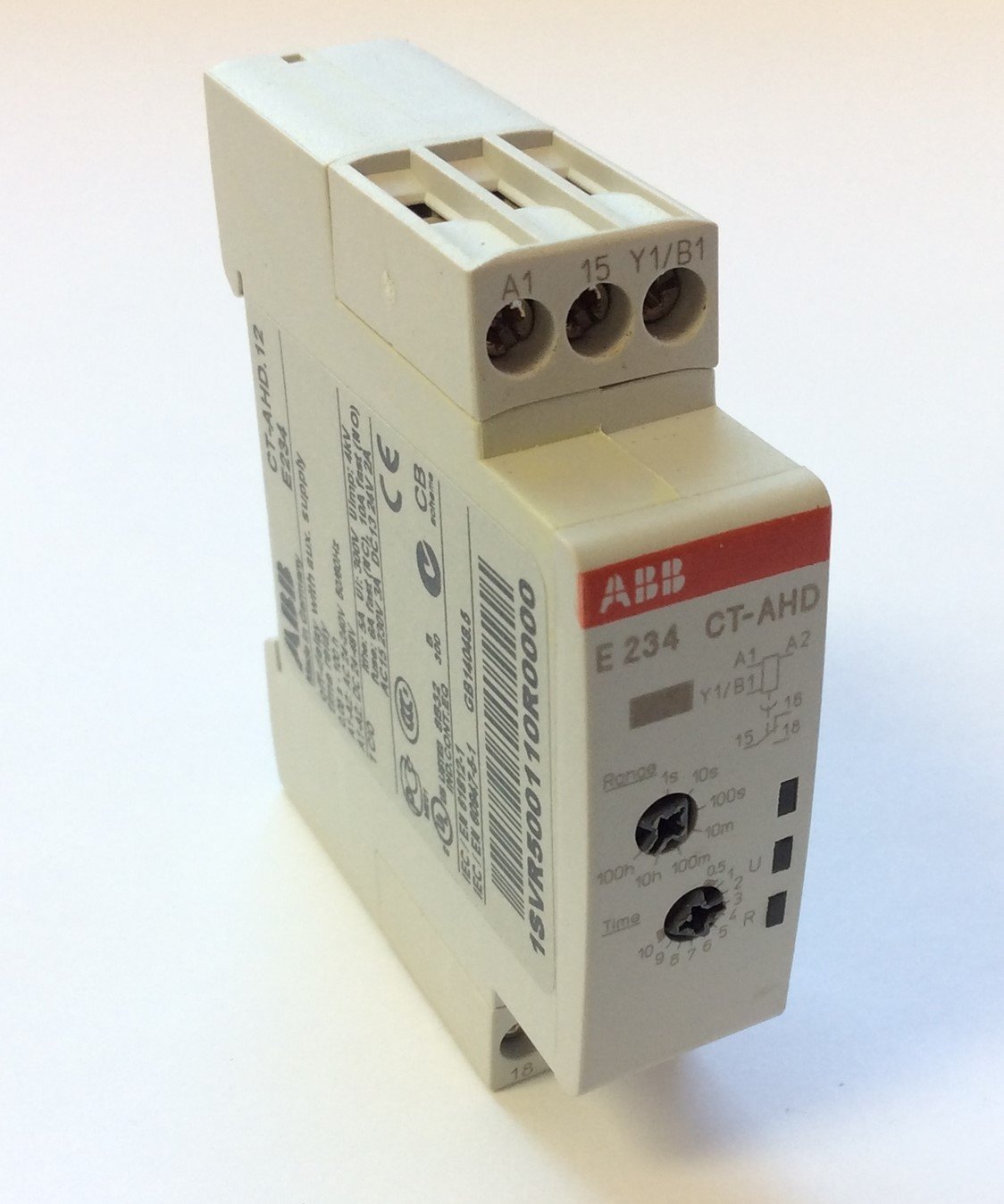 New – Open box ABB CT-AHD.12 Time Relay Off-Delay Voltage: 24-240VAC 24-48VDC, Time: 0.05s-100h