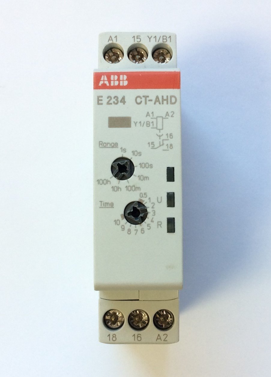 New – Open box ABB CT-AHD.12 Time Relay Off-Delay Voltage: 24-240VAC 24-48VDC, Time: 0.05s-100h