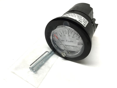 New – Open box Dwyer MP-50MM Mini-Photohelic Differential Pressure Gauge Switch 0-50mm of Water