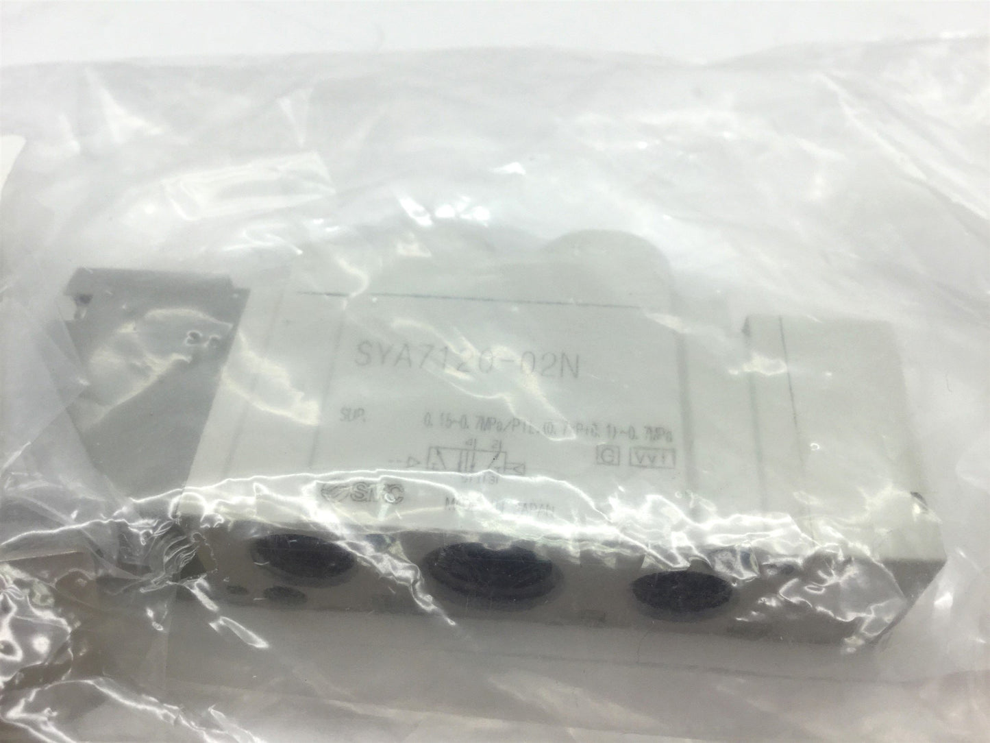 New SMC SYA7120-02N Air Pilot Valve 2-Position 5-Port, Ports: 1/4" NPT & 1/8" NPT